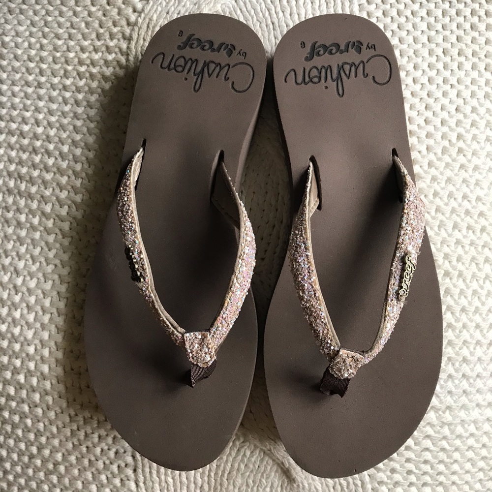Reef Cushion US size 6 flip flops